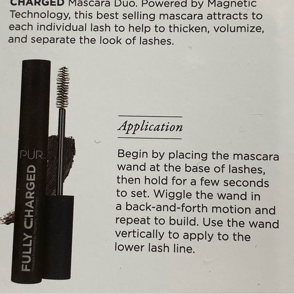 Pur Cosmetics Fully Charged Mascara in black. Brand new, unopened. - Picture 3 of 3